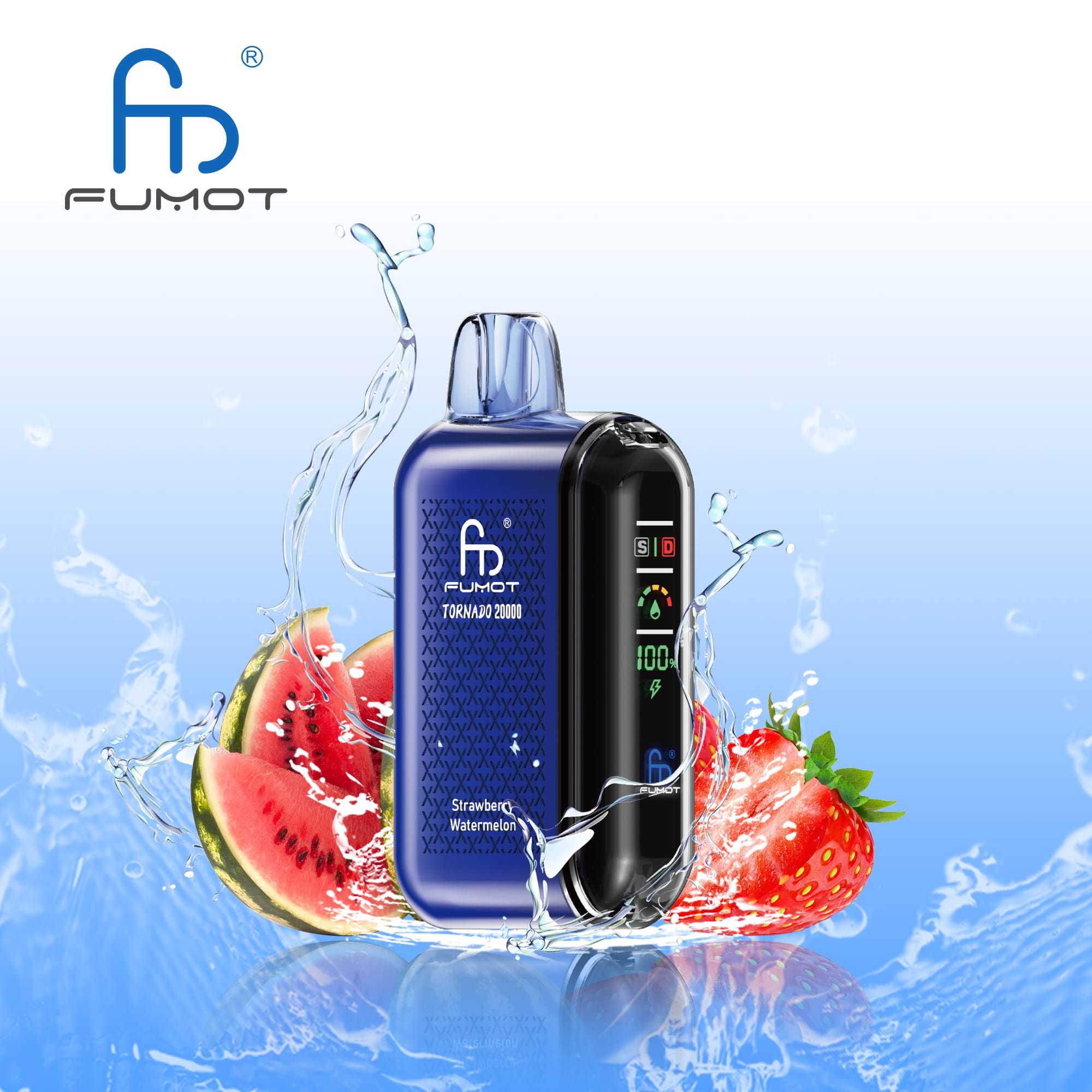 13 Fumot Randm Tornado 20000 Strawberry Watermelon - Image 1