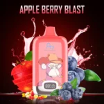 FUMOT Apple Berry Blast Tornado RandM Tornado 12000 Disposable Vape